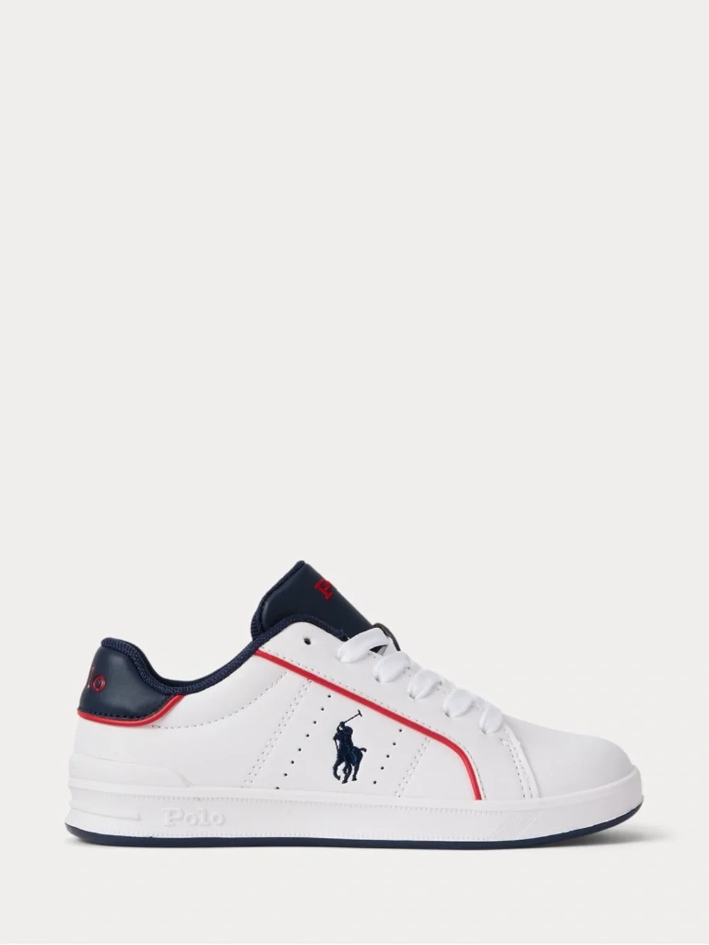 Polo Ralph Lauren Girls’ White/Navy Sneakers Heritage Court III—2